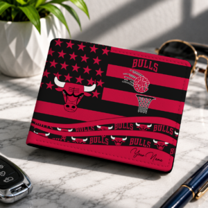 Limited Edition – Customized NBA Chicago Bulls Leather Wallet