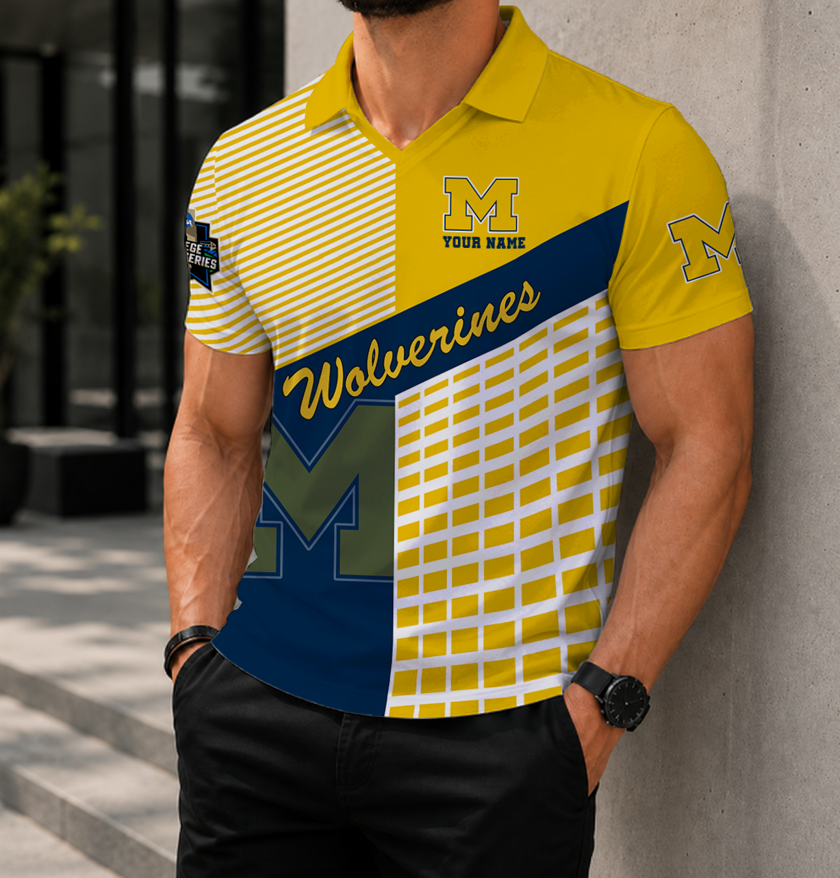 Limited Edition – Customized NCAA Michigan Wolverines Polo Shirt