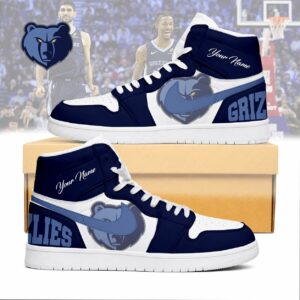 Limited Edition – Customized NBA Memphis Grizzlies Air Jordan 1 Sneakers