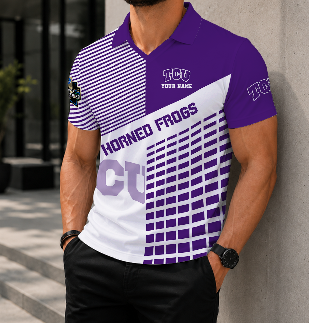 Limited Edition – Customized NCAA Tcu Horned Frogs Polo Shirt