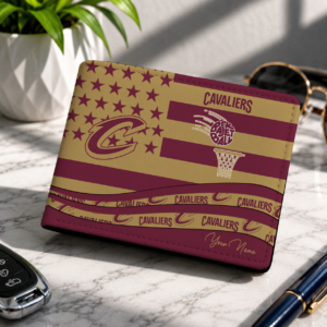 Limited Edition – Customized NBA Cleveland Cavaliers Leather Wallet