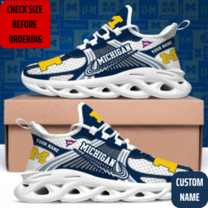 Limited Edition – Customized NCAA Michigan Wolverines Max Soul Sneakers