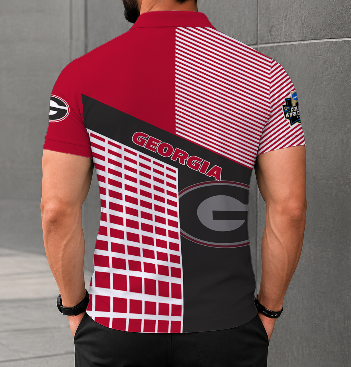Limited Edition – Customized NCAA Georgia Bulldogs Polo Shirt - Image 2