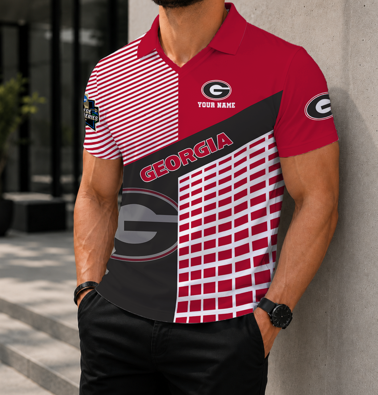 Limited Edition – Customized NCAA Georgia Bulldogs Polo Shirt