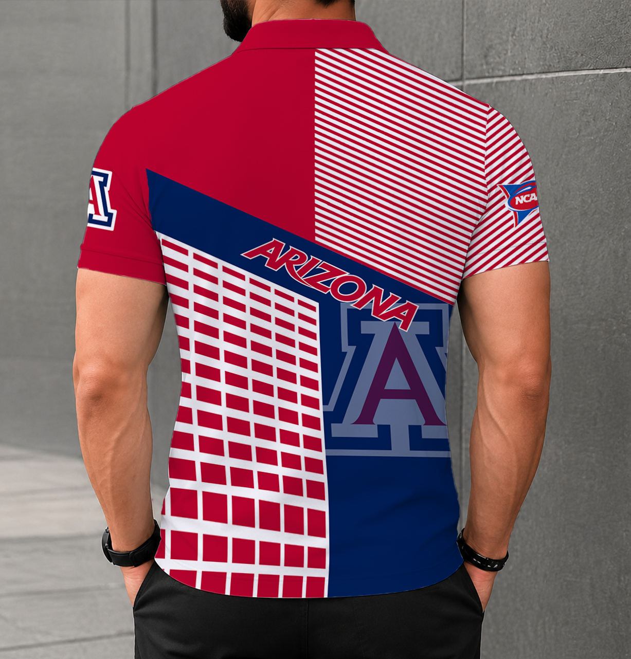 Limited Edition – Customized NCAA Arizona Wildcats Polo Shirt - Image 2