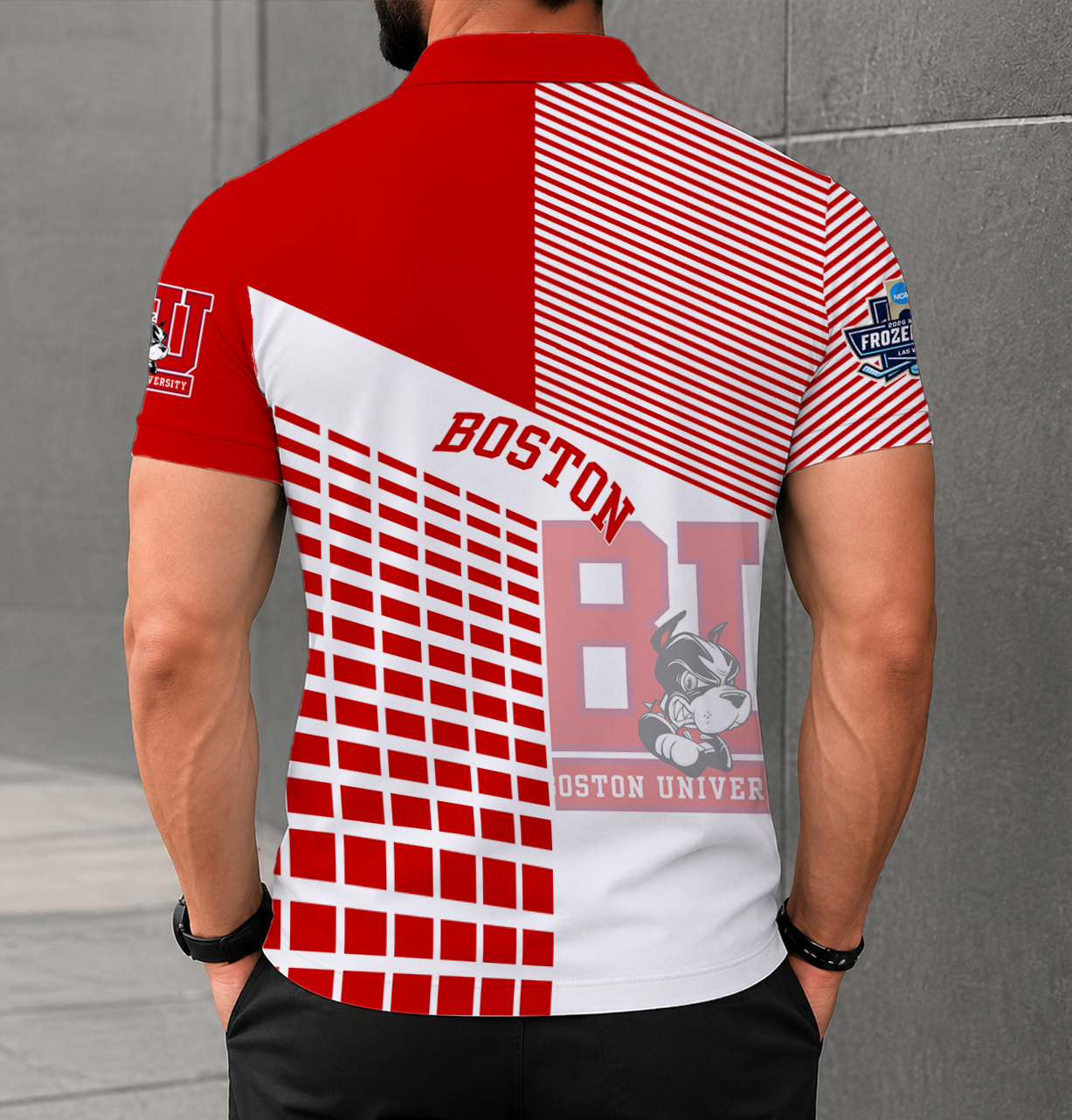 Limited Edition – Customized NCAA Boston University Terriers Polo Shirt - Image 2