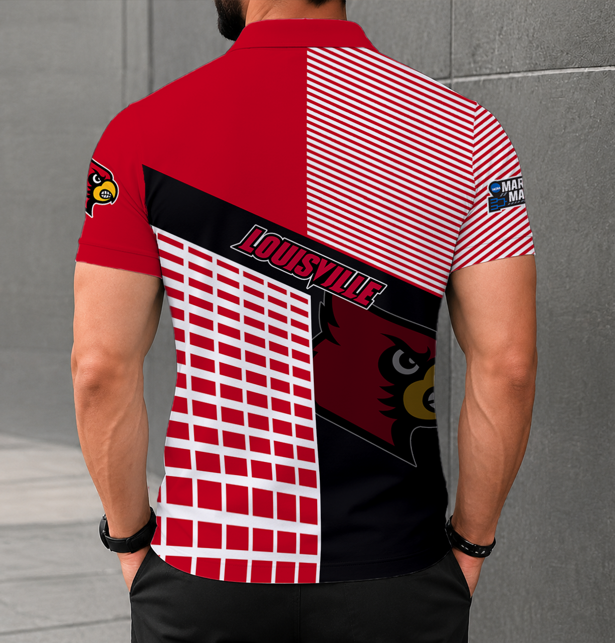 Limited Edition – Customized NCAA Louisville Cardinals Polo Shirt - Image 2