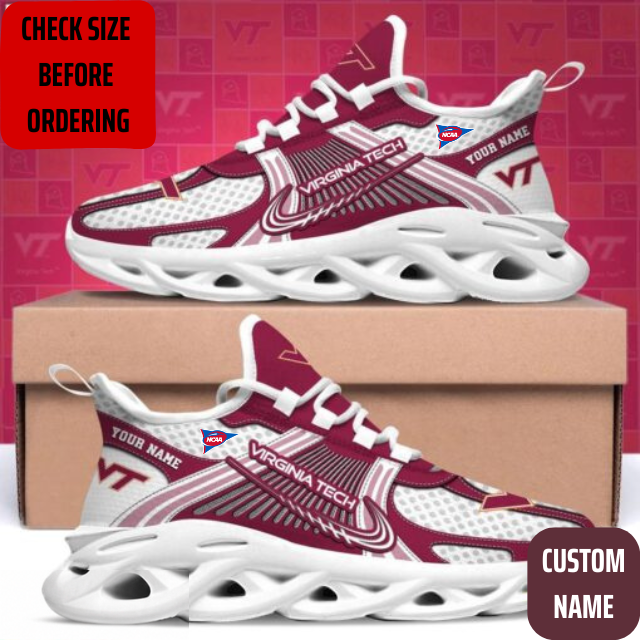 Limited Edition – Customized NCAA Virginia Tech Hokies Max Soul Sneakers