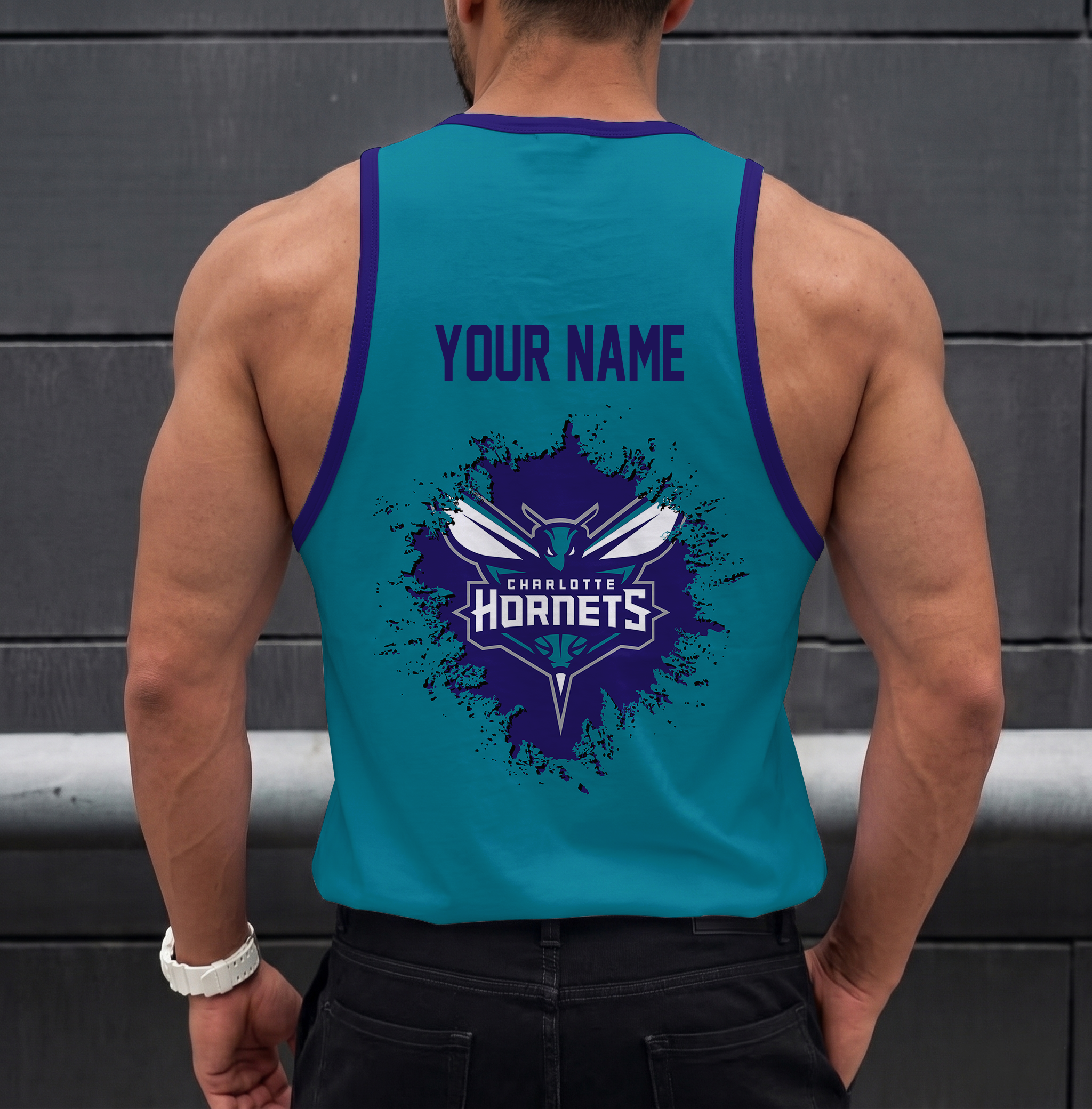 Limited Edition – Customized NBA Charlotte Hornets Unisex Tank Top - Image 2