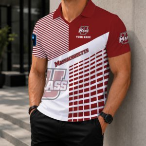 Limited Edition – Customized NCAA Umass Minutewomen Polo Shirt