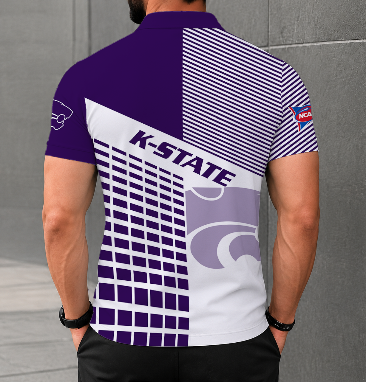 Limited Edition – Customized NCAA Kansas State Wildcats Polo Shirt - Image 2