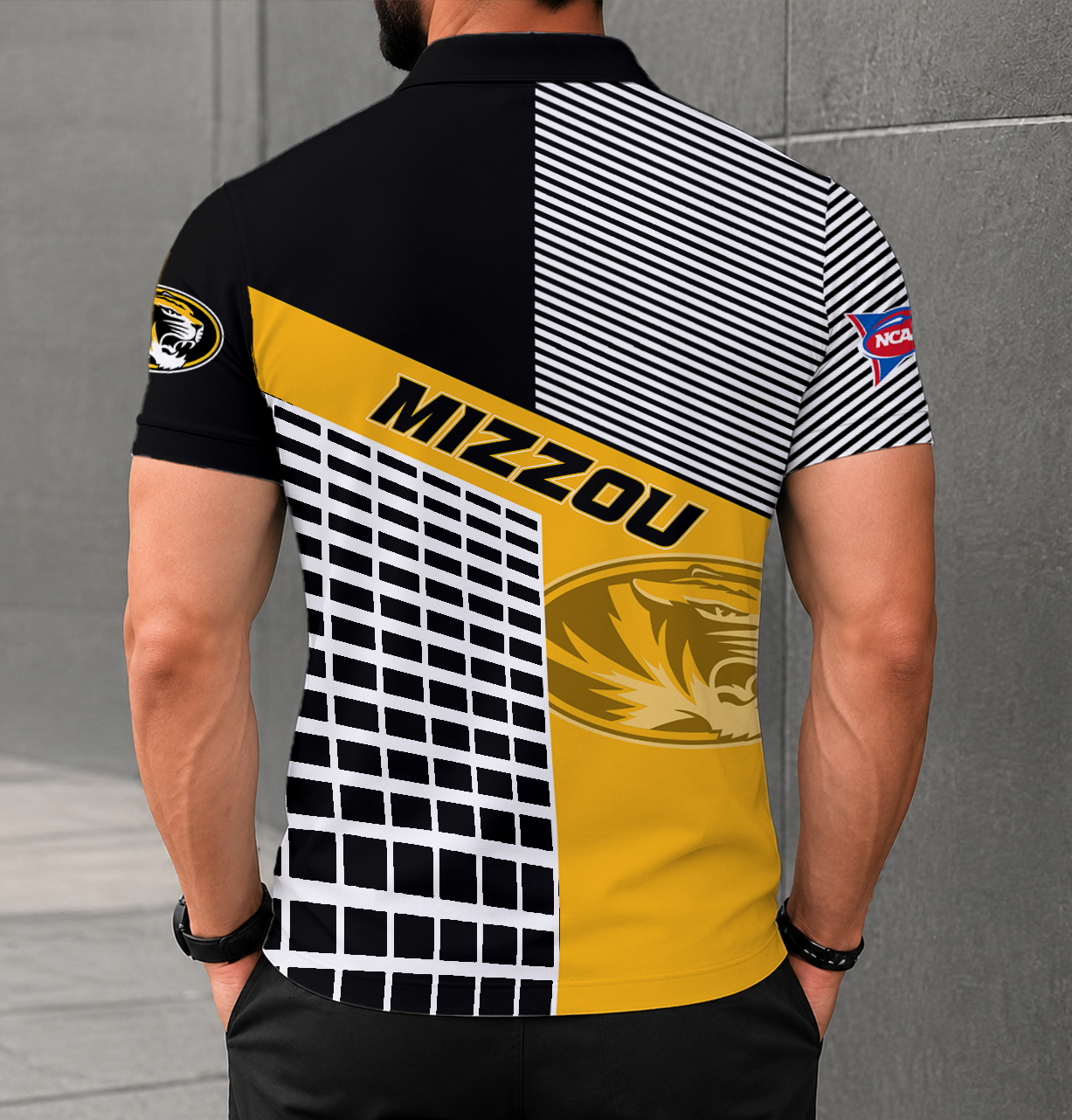Limited Edition – Customized NCAA Missouri Tigers Polo Shirt - Image 2