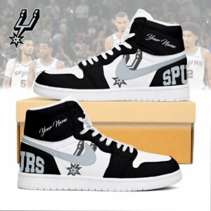Limited Edition – Customized NBA San Antonio Spurs Air Jordan 1 Sneakers