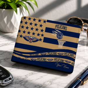 Limited Edition – Customized NBA New Orleans Pelicans Leather Wallet
