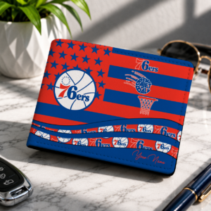 Limited Edition – Customized NBA Philadelphia 76Ers Leather Wallet