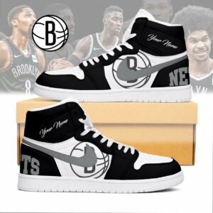Limited Edition – Customized NBA Brooklyn Nets Air Jordan 1 Sneakers