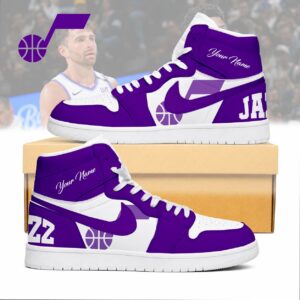Limited Edition – Customized NBA Utah Jazz Air Jordan 1 Sneakers