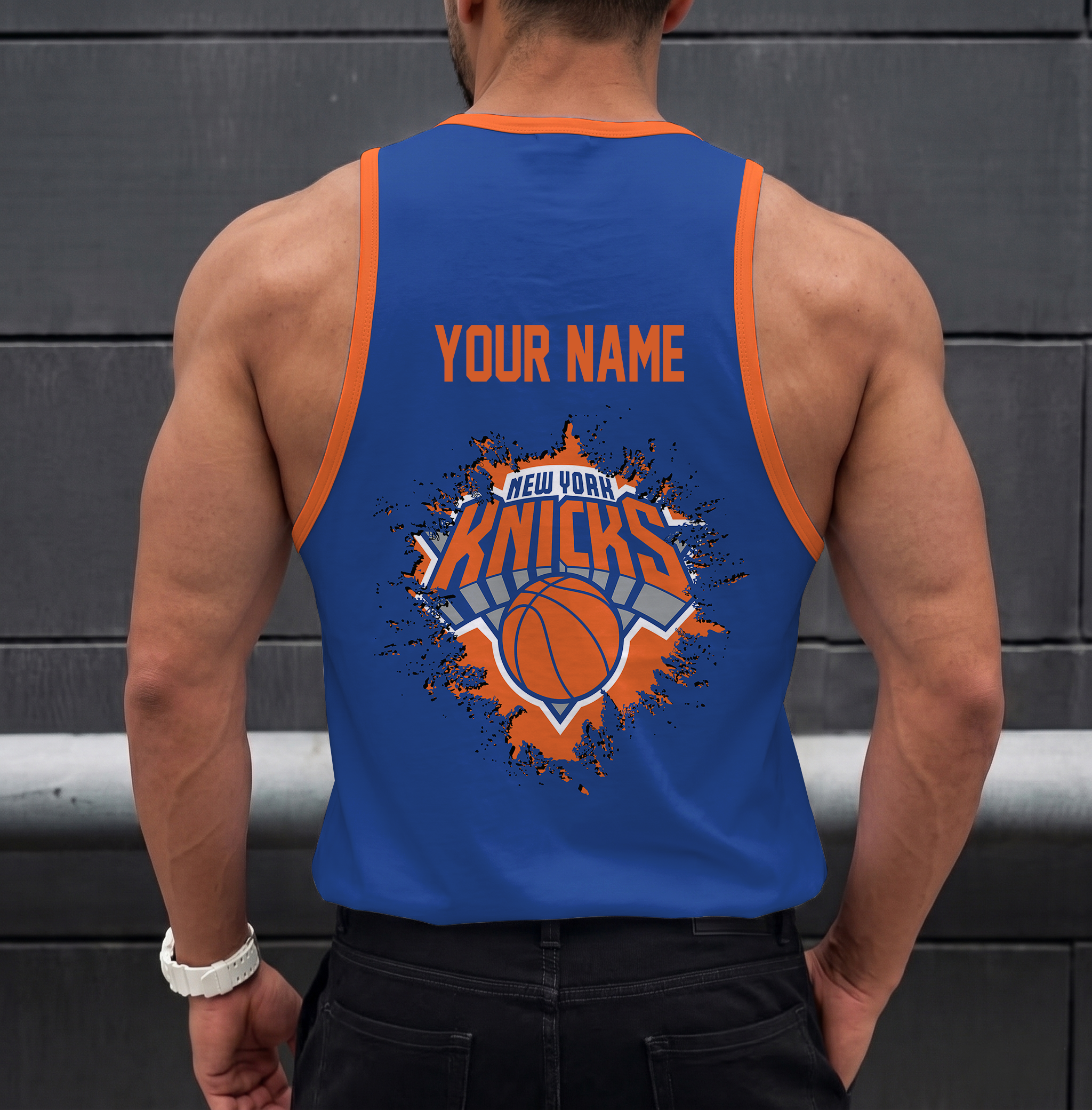Limited Edition – Customized NBA New York Knicks Unisex Tank Top - Image 2