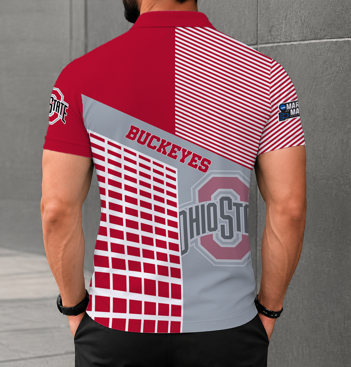 Limited Edition – Customized NCAA Ohio State Buckeyes Polo Shirt - Image 2