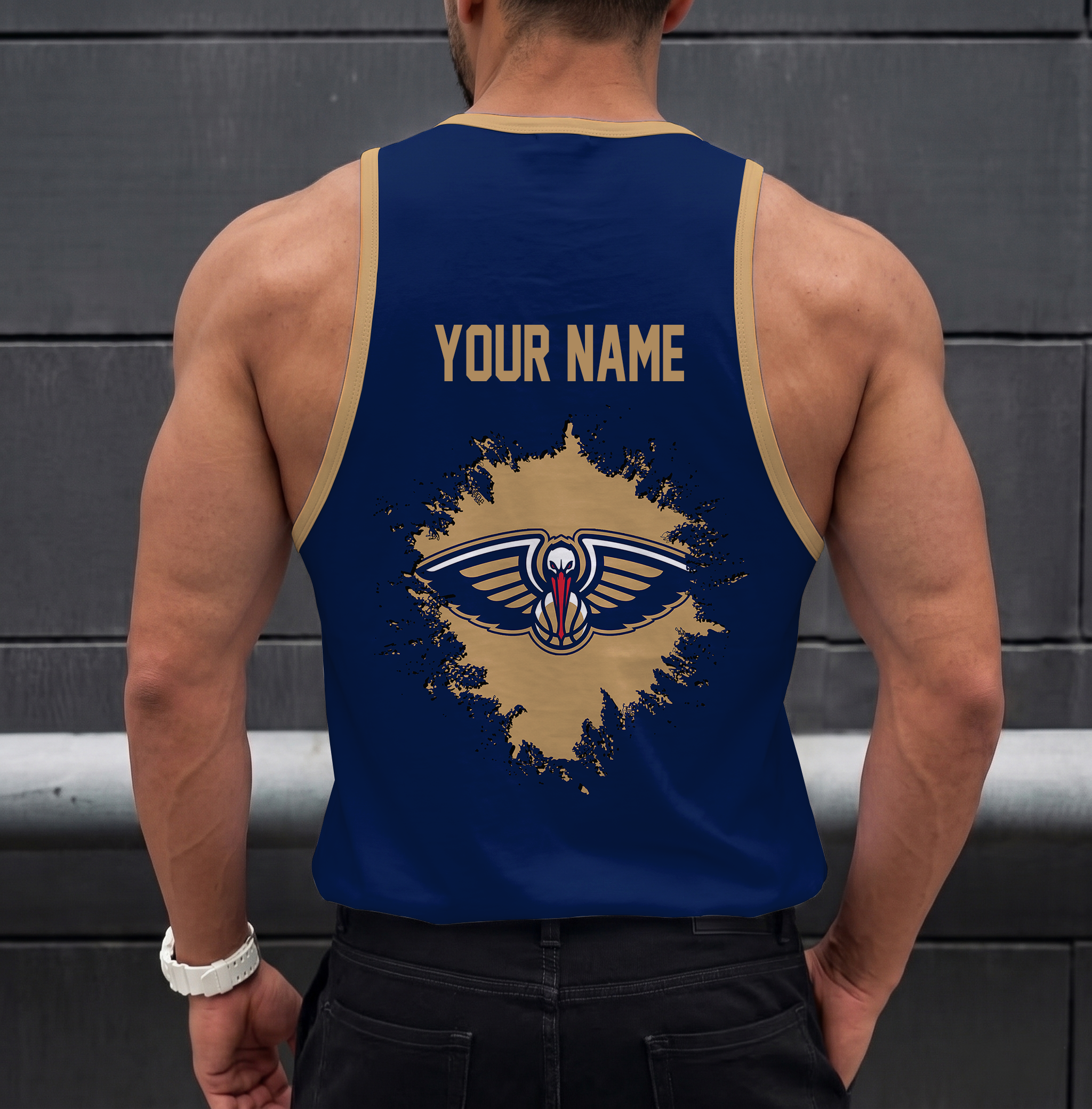 Limited Edition – Customized NBA New Orleans Pelicans Unisex Tank Top - Image 2