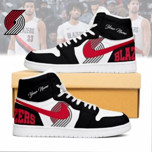 Limited Edition – Customized NBA Portland Trail Blazers Air Jordan 1 Sneakers