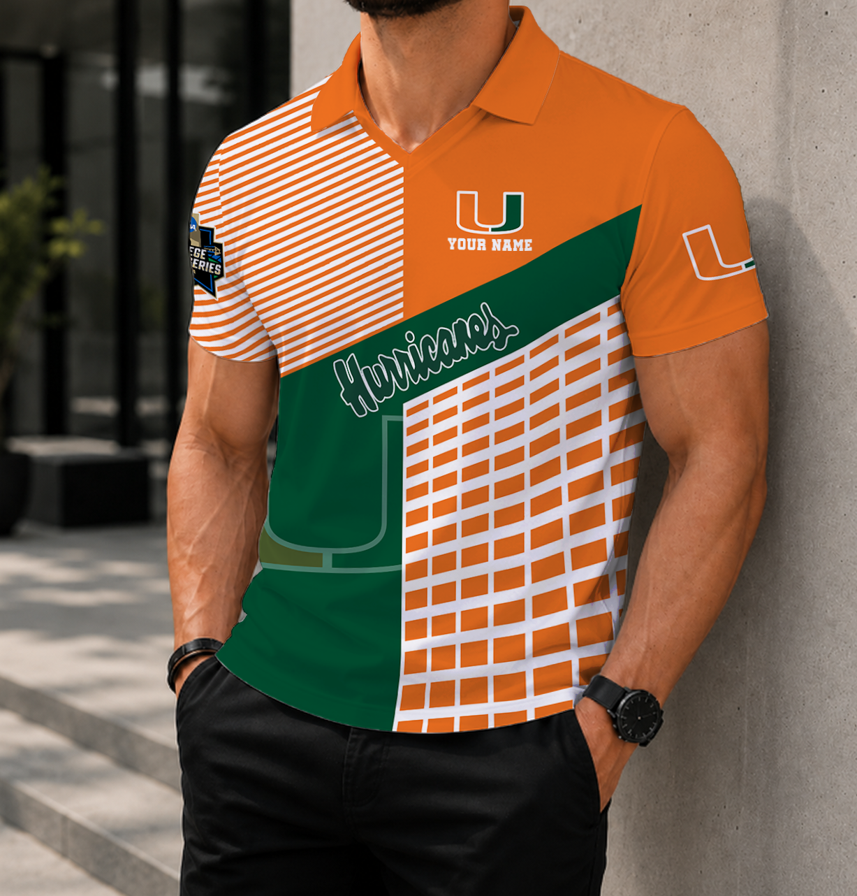 Limited Edition – Customized NCAA Miamiami Hurricanes Polo Shirt