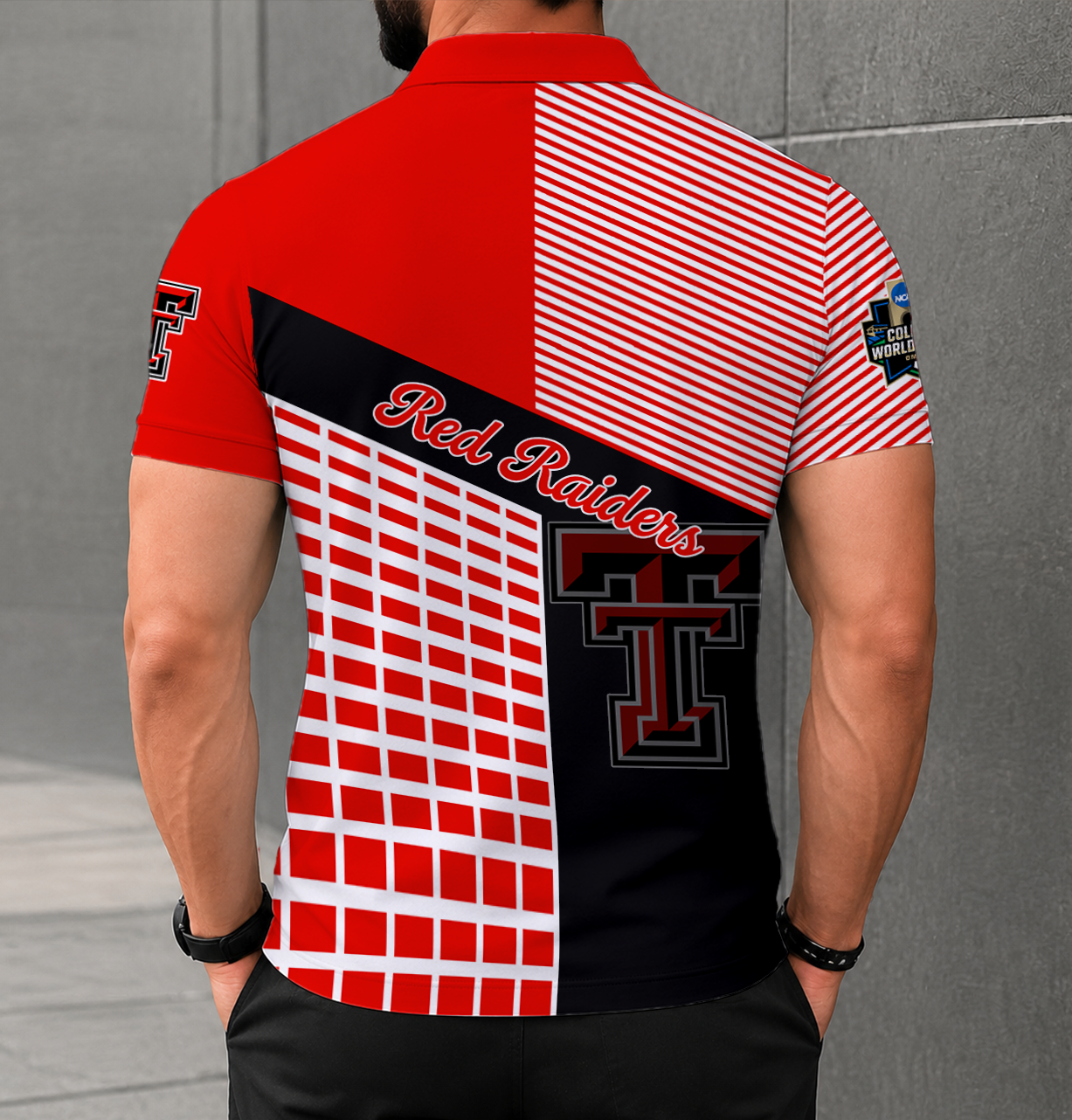 Limited Edition – Customized NCAA Texas Tech Red Raiders Polo Shirt - Image 2
