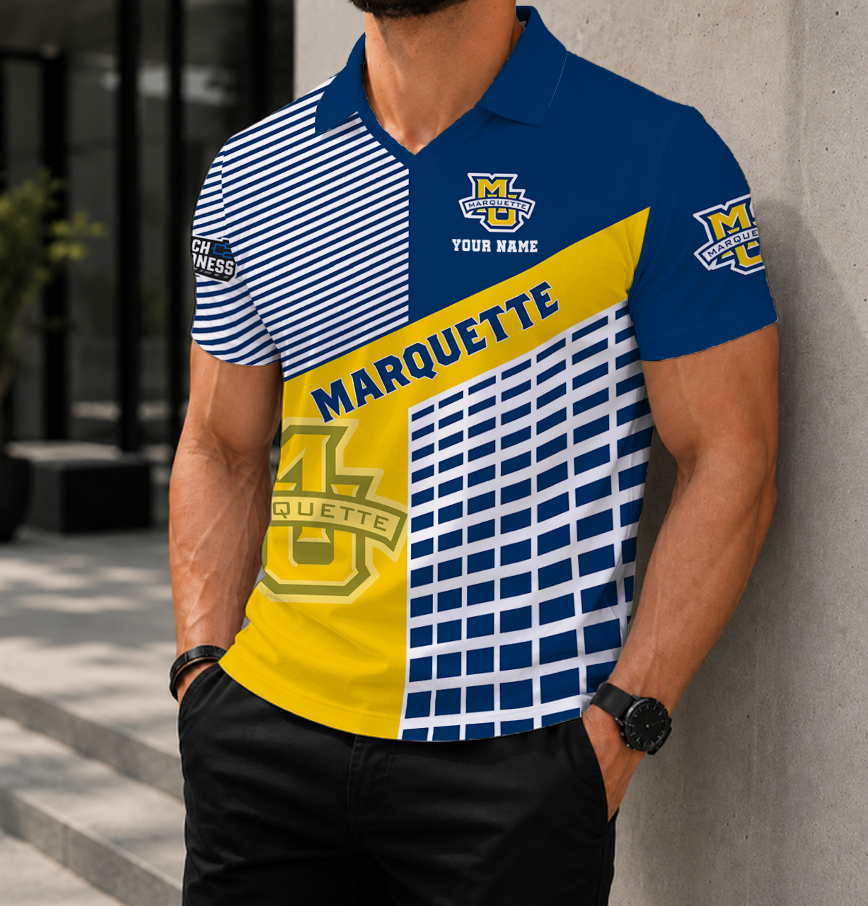 Limited Edition – Customized NCAA Marquette Golden Eagles Polo Shirt