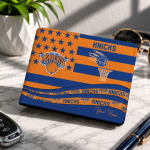 Limited Edition – Customized NBA New York Knicks Leather Wallet