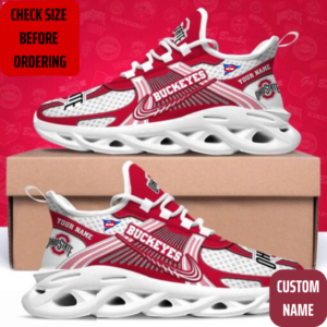 Limited Edition – Customized NCAA Ohio State Buckeyes Max Soul Sneakers