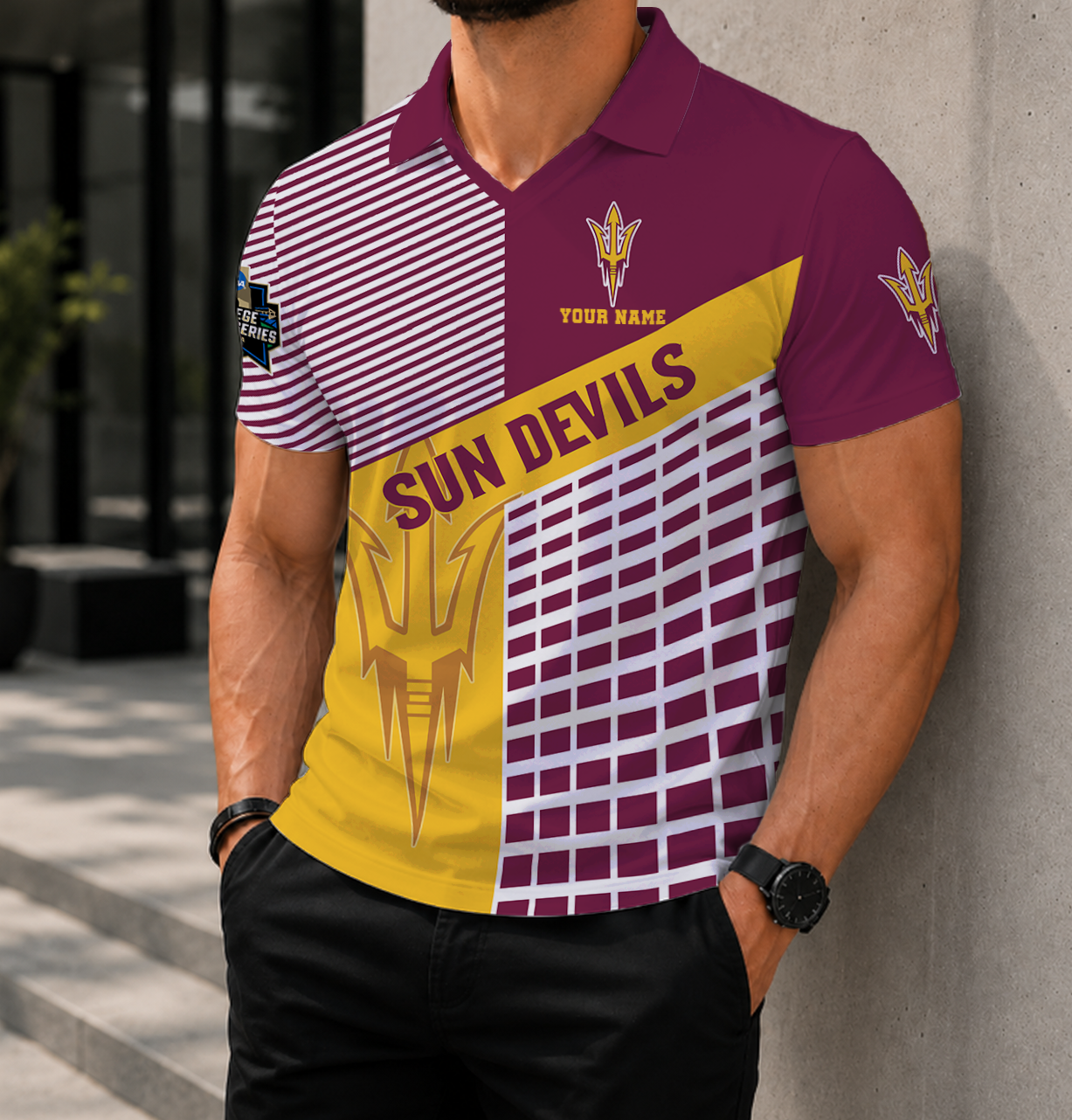 Limited Edition – Customized NCAA Arizona State Sun Devils Polo Shirt