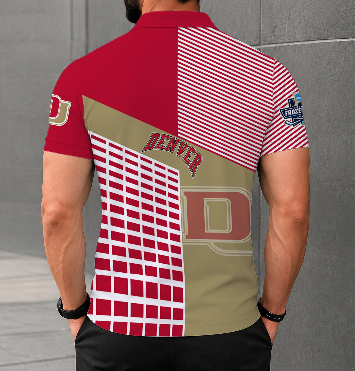 Limited Edition – Customized NCAA Denver Pioneers Polo Shirt - Image 2