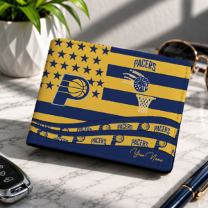 Limited Edition – Customized NBA Indiana Pacers Leather Wallet