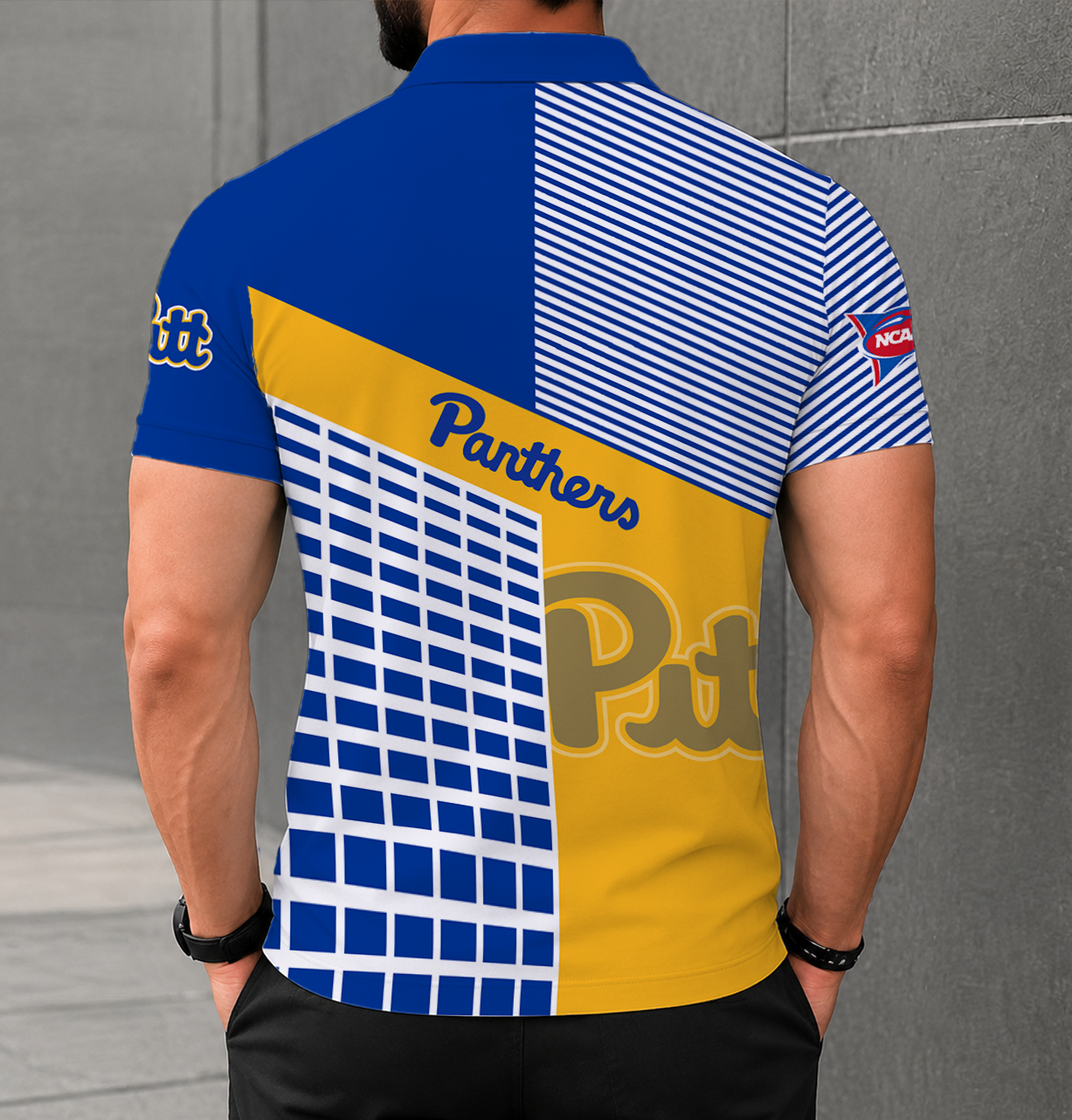 Limited Edition – Customized NCAA Pittsburgh Panthers Polo Shirt - Image 2