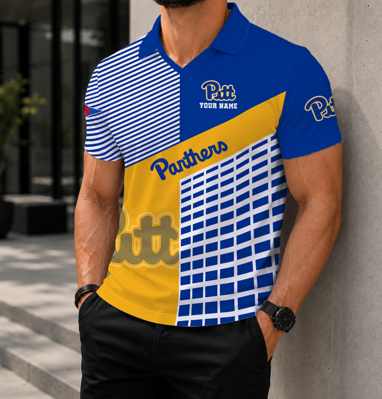 Limited Edition – Customized NCAA Pittsburgh Panthers Polo Shirt