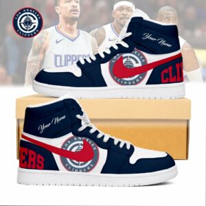 Limited Edition – Customized NBA Los Angeles Clippers Air Jordan 1 Sneakers