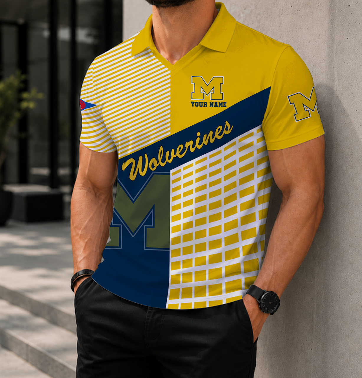 Limited Edition – Customized NCAA Michigan Wolverines Polo Shirt
