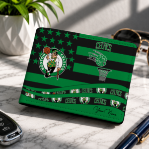 Limited Edition – Customized NBA Boston Celtics Leather Wallet