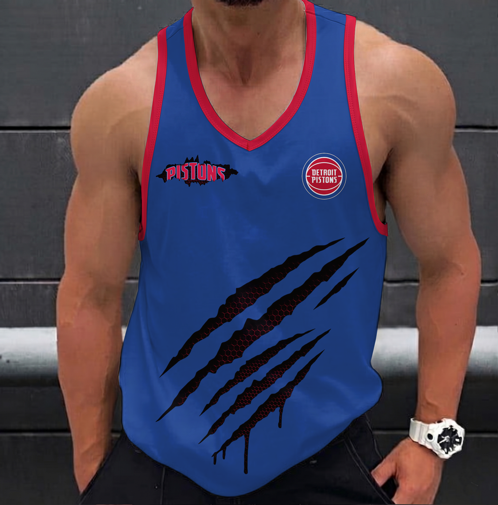 Limited Edition – Customized NBA Detroit Pistons Unisex Tank Top