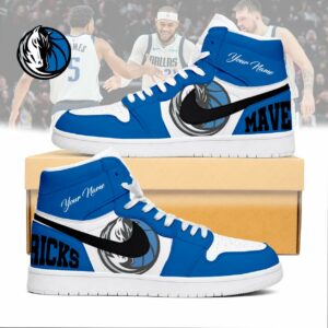 Limited Edition – Customized NBA Dallas Mavericks Air Jordan 1 Sneakers