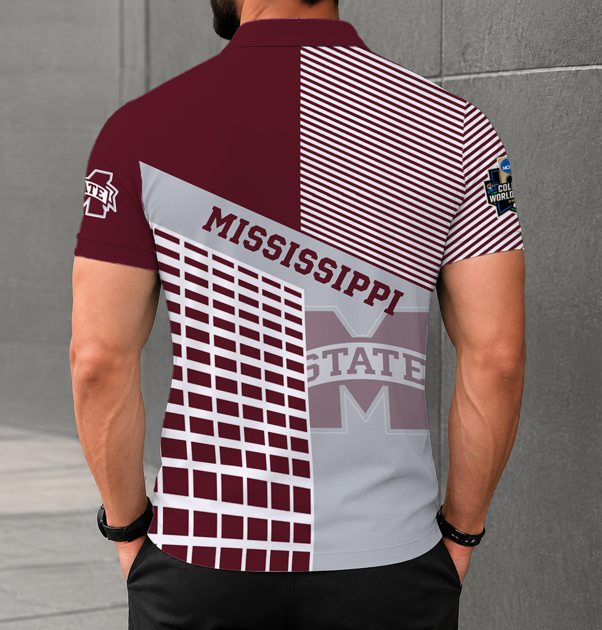 Limited Edition – Customized NCAA Mississippi State Bulldogs Polo Shirt - Image 2
