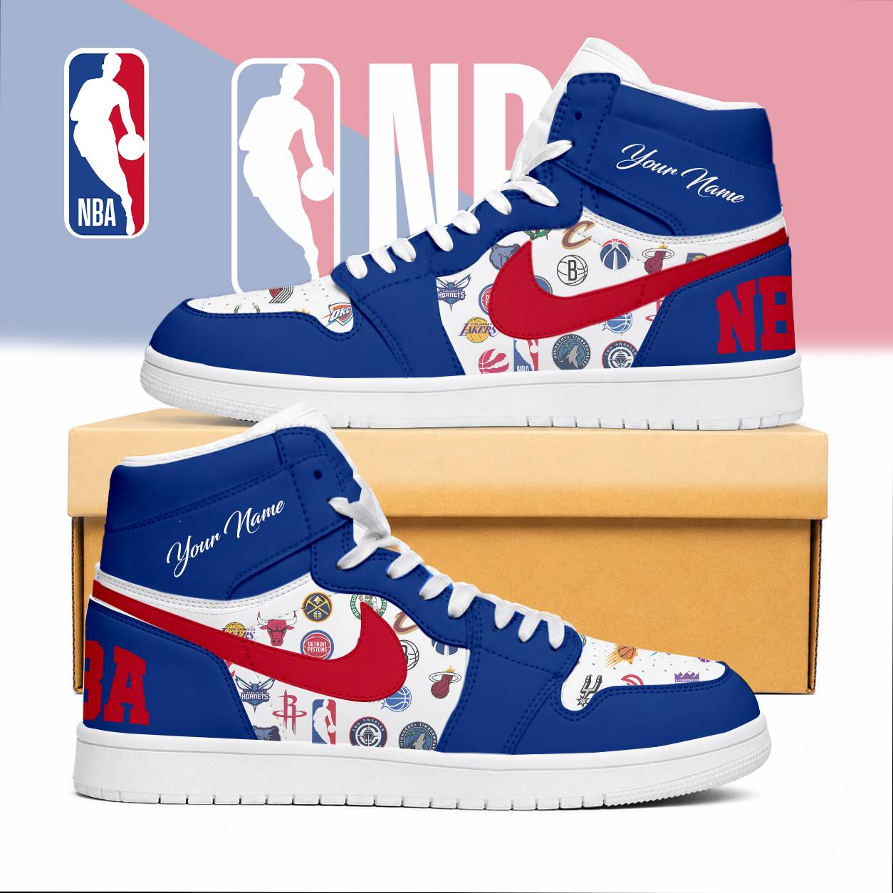 Limited Edition – Customized NBA All Teams Air Jordan 1 Sneakers