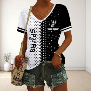 Limited Edition – Customized NBA San Antonio Spurs V-Neck Female Shirt
