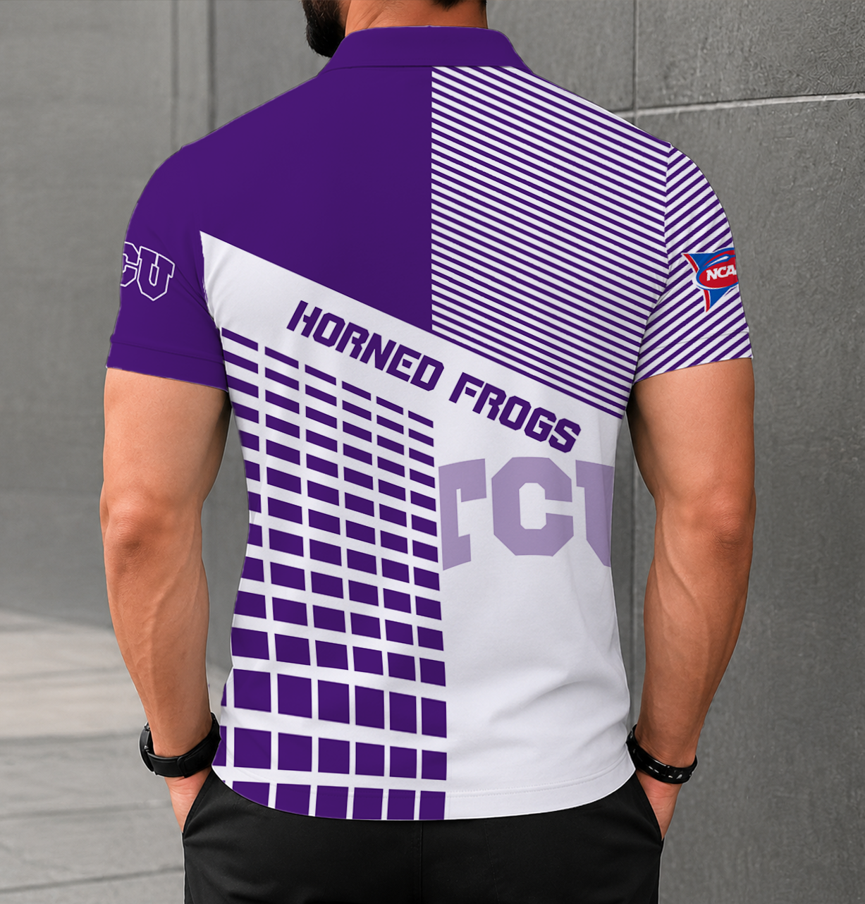 Limited Edition – Customized NCAA Tcu Horned Frogs Polo Shirt - Image 2
