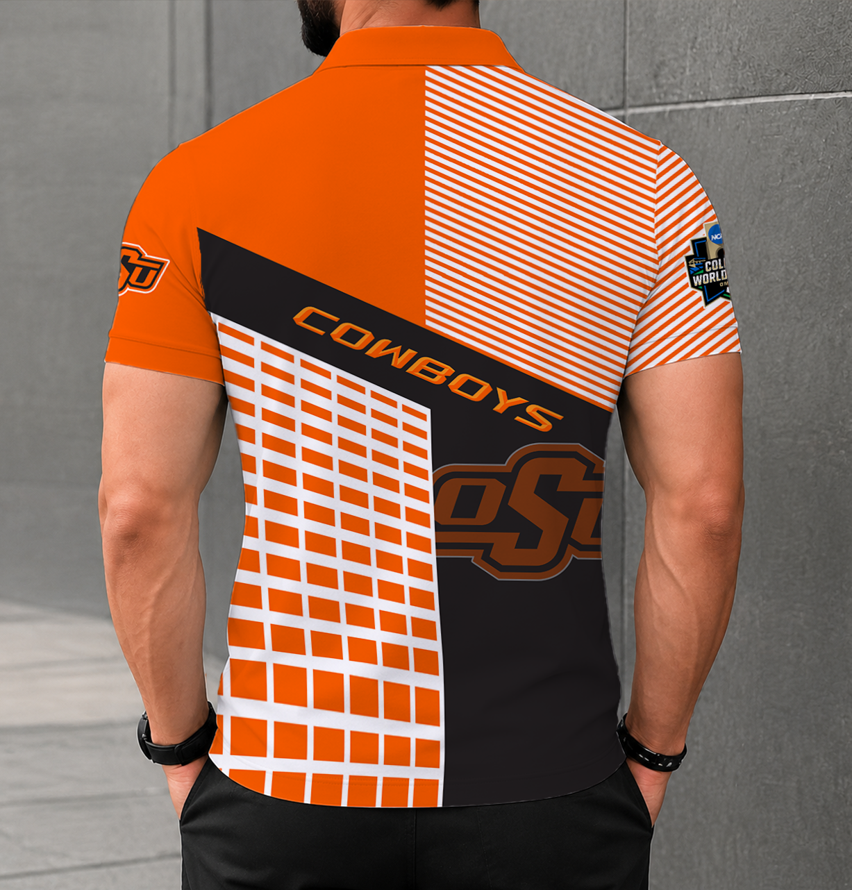 Limited Edition – Customized NCAA Oklahoma State Cowboys Polo Shirt - Image 2