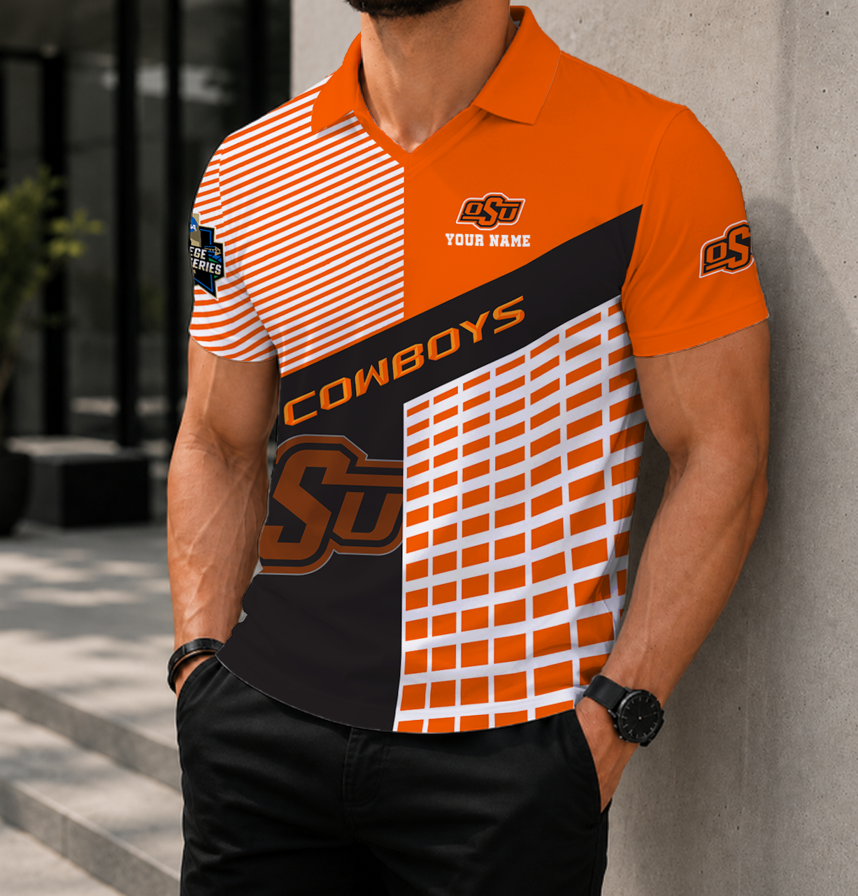 Limited Edition – Customized NCAA Oklahoma State Cowboys Polo Shirt