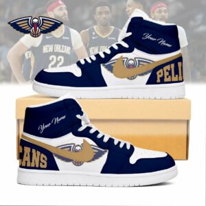 Limited Edition – Customized NBA New Orleans Pelicans Air Jordan 1 Sneakers