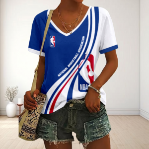 Limited Edition – Customized NBA National Basketball Association V-Neck Female Shirt