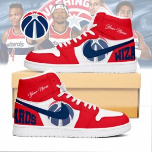 Limited Edition – Customized NBA Washington Wizards Air Jordan 1 Sneakers