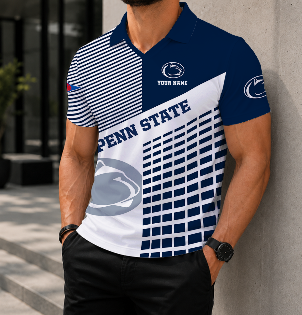 Limited Edition – Customized NCAA Penn State Nittany Lions Polo Shirt